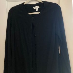 Black Cashmere Sweater Adrienne Vittadini